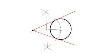 Ejercicio Rectas Tangentes A Una Circunferencia Que Pasan Por Un Punto