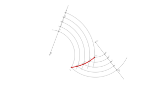 Ejercicio Bisectriz de un ángulo curvilíneo