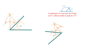 Ejercicio Construcció d'un angle de 45º