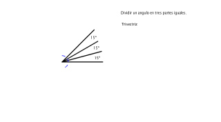 Dividir un ángulo de 90º en tres partes iguales