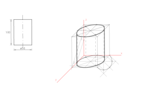 como dibujar un cilindro en perspectiva