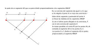 Ejercicio División De Un Segmento En Partes Proporcionales